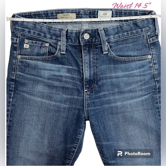 AG-Adriano Goldschmied The Drew straight leg boyfriend jean size 26R cropped - Picture 8 of 11
